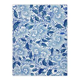 "Artery8 Owen Jones Elegant Ornamental Flower Pattern Wall Art Print in Blue - Size: W12"" x H16""" - thumbnail 1