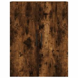 Berkfield Home Wall Mounted Cabinet Smoked Oak 69.5x34x90 cm in Brown - thumbnail 7
