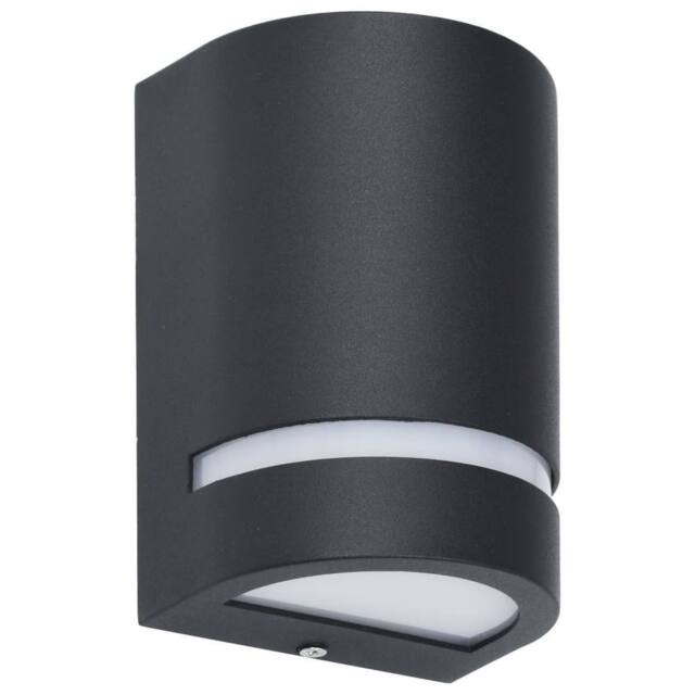 Berkfield Home Outdoor Wall Lights 2 pcs 35 W Black Half-round - image 1