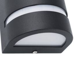 Berkfield Home Outdoor Wall Lights 2 pcs 35 W Black Half-round - thumbnail 6