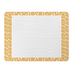 Benjamin Tate Design Golden Egyptian Border Blanket in Natural - Size: 120 cm x 150 cm - thumbnail 1