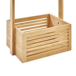 Wyld and Coco 3-Tier Bamboo Bathroom Shelf Light Brown - thumbnail 6
