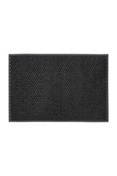 JVL Black Rubber Condor Astro Turf Effect Doormat 40x60cm - Size: 40 cm x 60 cm