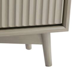 Home Garden Direct Monza Shoe Storage Cabinet with Fluted Doors Pale Ash in Grey - thumbnail 9