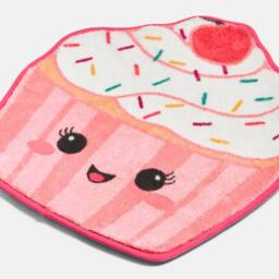 OHS Character Novelty Bath Mat Soft Velvet Quick Dry Non-Slip Shower Rug in Pink - thumbnail 4