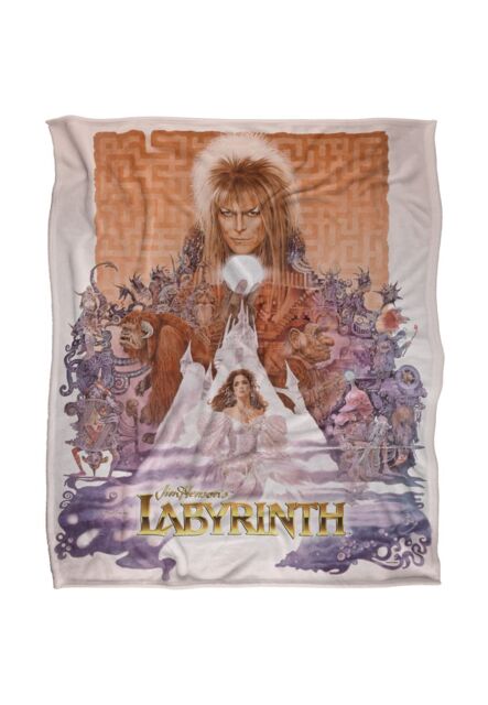 Jim Henson Labyrinth Maze Montage Poster Silky Touch Super Soft Throw Blanket 152 X 127 cm in White - image 1