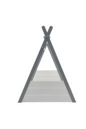 Living and Home Grey Montessori Children's Floor Bed with White Headboard - thumbnail 5