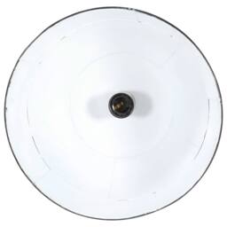 Berkfield Home Industrial Vintage Hanging Lamp 25 W Black Round 31 cm E27 - thumbnail 5