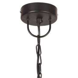 Berkfield Home Industrial Vintage Hanging Lamp 25 W Black Round 31 cm E27 - thumbnail 4