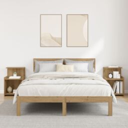 Berkfield Home Bed Cabinets - 2 pcs Artisan Oak, 40 x 35 x 60 cm, Made of Engineered Wood in Brown - Size: 40 x 35 x 60 cm - thumbnail 1
