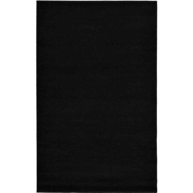 THE RUGS Maestro Collection Solid Design Rug in Black - Size: 160 cm x 230 cm - image 1