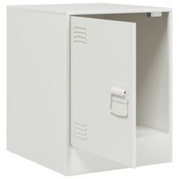 Berkfield Home Bedside Cabinets 2 pcs White 34.5x39x44 cm Steel - thumbnail 6
