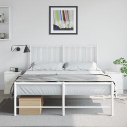 Berkfield Home Bedside Cabinets 2 pcs White 34.5x39x44 cm Steel - thumbnail 1