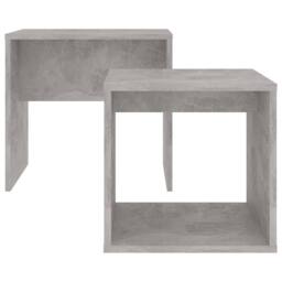Berkfield Home Coffee Table Set Concrete Grey 48x30x45 cm Engineered Wood - Size: 48 x 30 x 45 cm - thumbnail 4