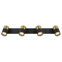 Netlighting Brisbon Ceiling Spotlight Bar Matt Black 4x GU10 - thumbnail 4