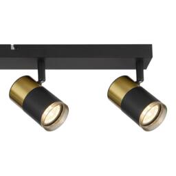 Netlighting Brisbon Ceiling Spotlight Bar Matt Black 4x GU10 - thumbnail 5