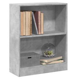 Berkfield Home Bookshelf Concrete Grey 60x24x74.5 cm Engineered Wood - thumbnail 4