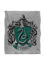 Harry Potter Slytherine Crest Silky Touch Super Soft Throw Blanket 152 X 127 cm in White - thumbnail 1