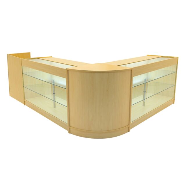 Monstershop Aries LED Shop Counter Set CM60, TB60 & 2 x K1500 - Maple in Beige - image 1