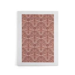 "Artery8 Antique Botanical Greek Pattern Audsley Canvas Wall Art Print in Pink - Size: W12"" x H16""" - thumbnail 1