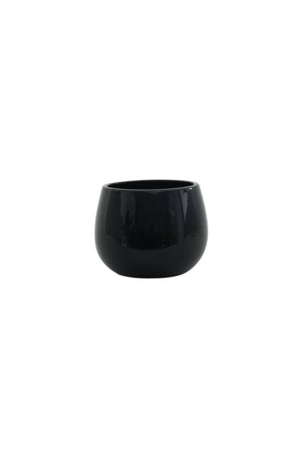 KDMD Glossy Black Hortus London Pot 12x11cm 3 Pack - Size: 12x11 cm - image 1