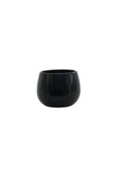 KDMD Glossy Black Hortus London Pot 12x11cm 3 Pack - Size: 12x11 cm - thumbnail 2