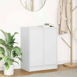 Berkfield Home Sideboard White 57x34x76 cm Engineered Wood - Size: 57 x 34 x 76 cm - thumbnail 2