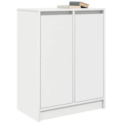 Berkfield Home Sideboard White 57x34x76 cm Engineered Wood - Size: 57 x 34 x 76 cm - thumbnail 4