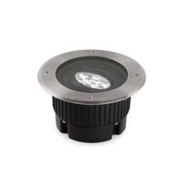 Netlighting Gea Outdoor LED Recessed Ground Uplight 18.4cm 1566lm 3000K IP67 in Grey - thumbnail 1