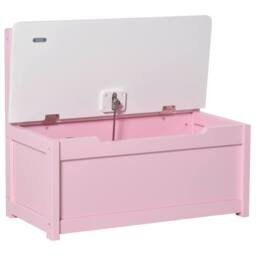 STILVORA Toy Storage Bench with Backrest in Pink - thumbnail 9