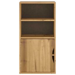 Berkfield Home Side Cabinet ODDA 40x24x79 cm Solid Wood Pine in Brown - Size: 40 x 24 x 79 cm - thumbnail 6