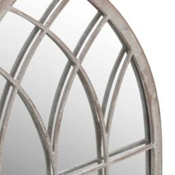 Berkfield Home Garden Mirror Sand 70x30 cm Iron for Outdoor Use in Cream - thumbnail 5