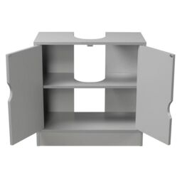 EONLION Flaminio Partial Pedestal Bathroom Vanity with Storage Cabinet in White - thumbnail 5