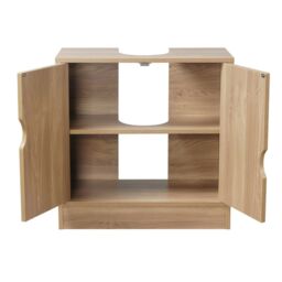 EONLION Flaminio Partial Pedestal Bathroom Vanity with Storage Cabinet in White - thumbnail 7