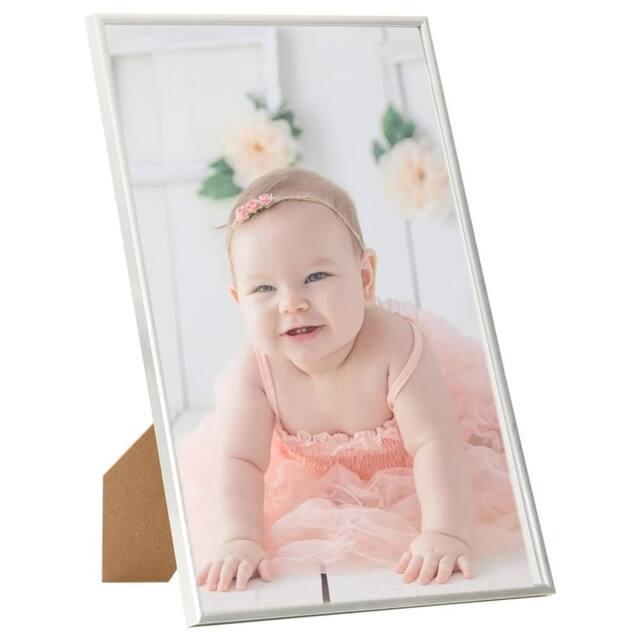 Berkfield Home Photo Frames Collage 3pcs for Table Silver 21x29.7cm MDF - Size: 21x29.7 cm - image 1