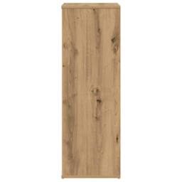 Berkfield Home Shoe Rack Artisan Oak 54x34x100.5 cm Engineered Wood in Brown - thumbnail 5