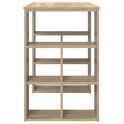 Berkfield Home Corner Desk Sonoma oak MDF Medium Sonoma Oak Corner Desk in Brown - thumbnail 5