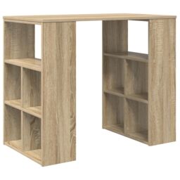 Berkfield Home Corner Desk Sonoma oak MDF Medium Sonoma Oak Corner Desk in Brown - thumbnail 2