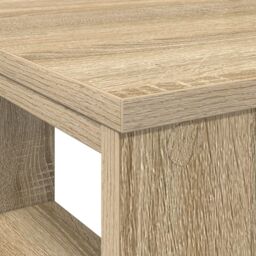 Berkfield Home Corner Desk Sonoma oak MDF Medium Sonoma Oak Corner Desk in Brown - thumbnail 7