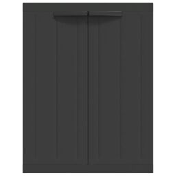 Berkfield Home Outdoor Storage Cabinet Black 65x37x85 cm PP - Size: 65 x 37 x 85 cm - thumbnail 4