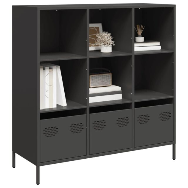 Berkfield Home Highboard¬†Black 101.5x39x103.5 cm Steel in Black - image 1
