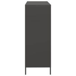 Berkfield Home Highboard¬†Black 101.5x39x103.5 cm Steel in Black - thumbnail 6