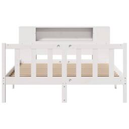 Berkfield Home Bookcase Bed without Mattress White 160x200 cm Solid Wood Pine - thumbnail 4