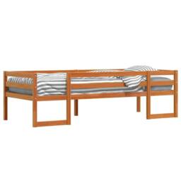 Berkfield Home Kids' Bed Frame without Mattress Wax Brown 80x200 cm - thumbnail 4