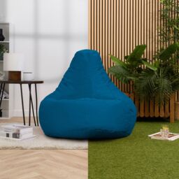 icon Recliner Indoor Outdoor Bean Bag Khaki Bean Bag Chair in Teal