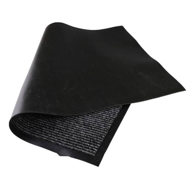 Kelvenix Door Mat Indoor Non Slip Washable Entrance Matts in Black - Size: 100 cm diameter - image 1