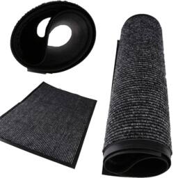 Kelvenix Door Mat Indoor Non Slip Washable Entrance Matts in Black - Size: 100 cm diameter - thumbnail 5