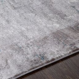 Livabliss Wanderlust-Abstract Blue Grey Black Modern Marble Living Dining Bedroom Rug in Teal - Size: 160 cm x 220 cm - thumbnail 3