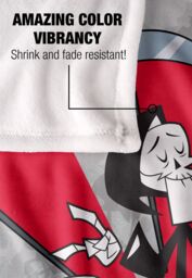 Cartoon Network Grim Adventures of Billy & Mandy Times Up Silky Touch Super Soft Throw Blanket 152 X 127 cm in White - thumbnail 4