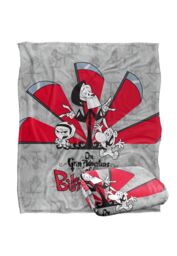 Cartoon Network Grim Adventures of Billy & Mandy Times Up Silky Touch Super Soft Throw Blanket 152 X 127 cm in White - thumbnail 2